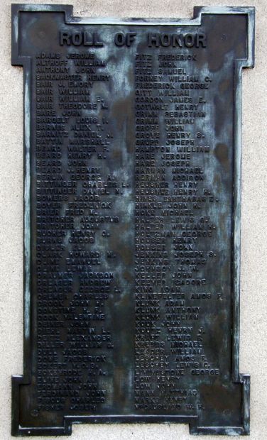 HANOVER CIVIL WAR MEMORIAL PLAQUE D