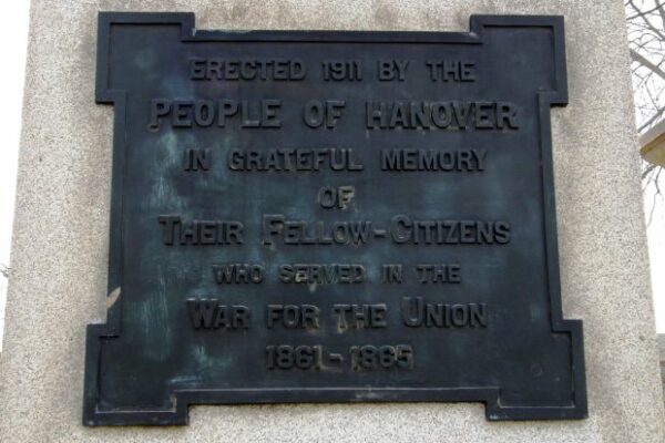 HANOVER CIVIL WAR MEMORIAL PLAQUE A