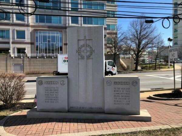 BOROUGH OF WEST CONSHOHCCKEN ALL WARS MEMORIAL