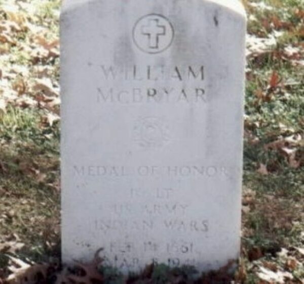 WILLIAM MCBRYAR MEDAL OF HONOR MEMORIAL CEMETERY STONE