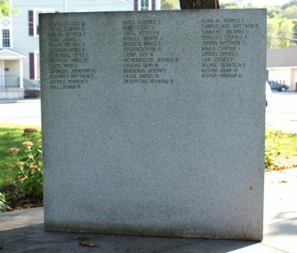 UXBRIDGE TIME OF CONFLICT MEMORIAL STONE B