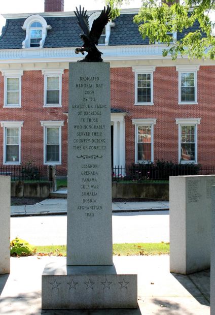 UXBRIDGE TIME OF CONFLICT MEMORIAL DEDICATION STONE