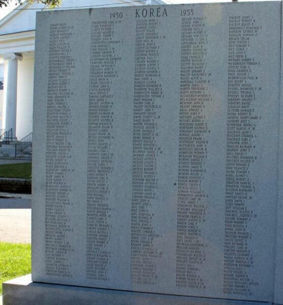 UXBRIDGE KOREAN WAR AND VIETNAM WAR MEMORIAL WALL A