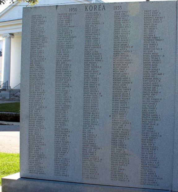 UXBRIDGE KOREAN WAR AND VIETNAM WAR MEMORIAL WALL A