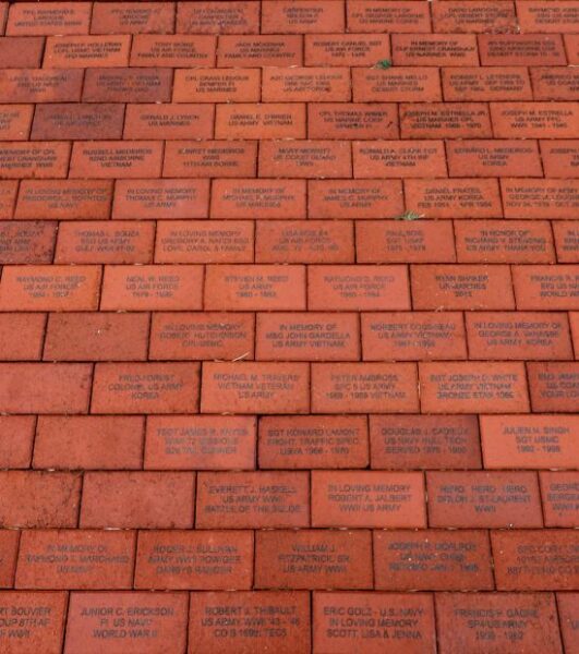 SWANSEA WAR MEMORIAL BRICKS SECTION P