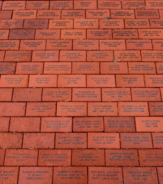 SWANSEA WAR MEMORIAL BRICKS SECTION P