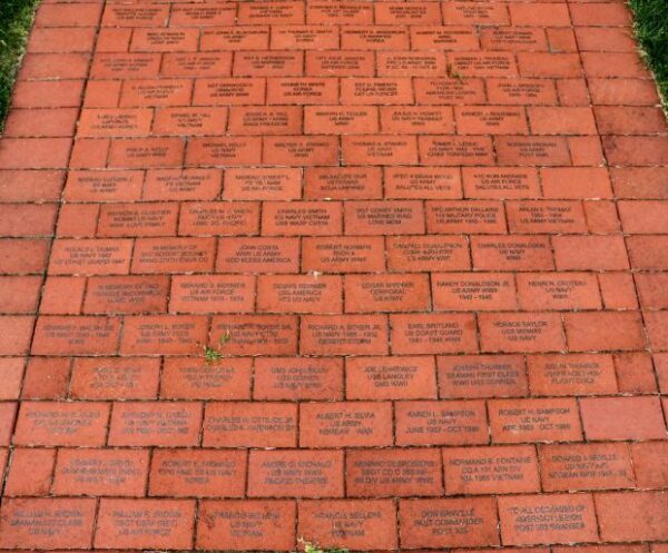 SWANSEA WAR MEMORIAL BRICKS SECTION E