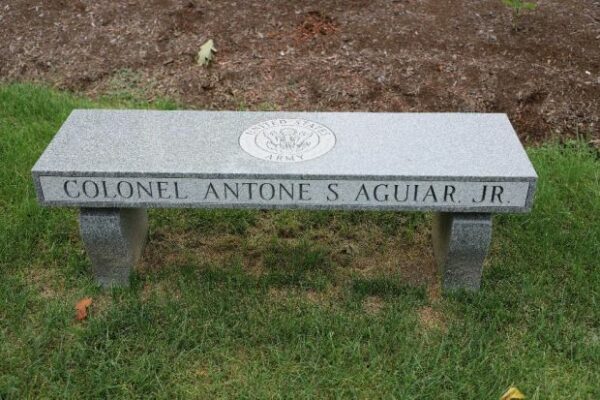COLONEL ANTONE S. AGUIAR, JR. MEMORIAL BENCH