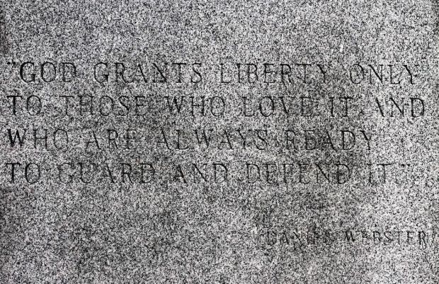 “GOD GRANTS LIBERTY” WAR MEMORIAL TABLET