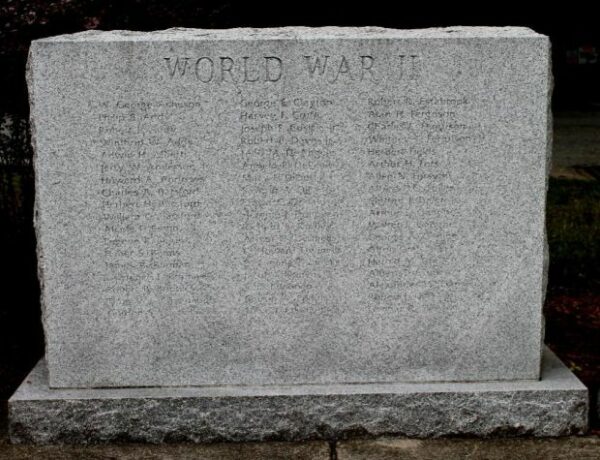 STOW WORLD WAR II MEMORIAL SECTION A