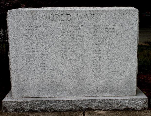 STOW WORLD WAR II MEMORIAL SECTION A