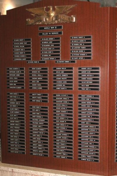 SPENCER WORLD WAR II MEMORIAL SECTION A