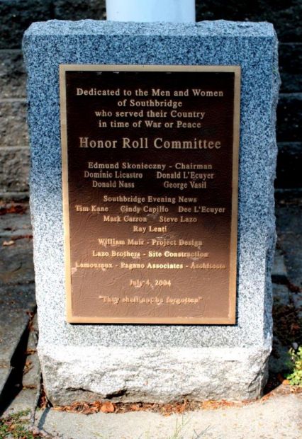 SOUTHBRIDGE HONOR ROLL COMMITTEE MEMORIAL