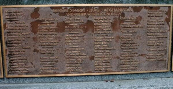 SOUTHBRIDGE OTHER WORLD CONFLICTS MEMORIAL PLAQUE