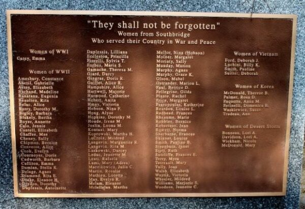 “THEY SHALL NOT BE FORGOTTEN” MEMORIAL PLAQUE