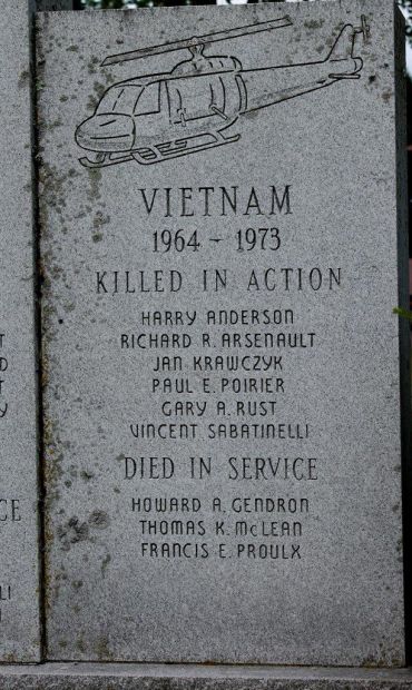 SOUTHBRIDGE WAR VETERANS MEMORIAL RIGHT STONE