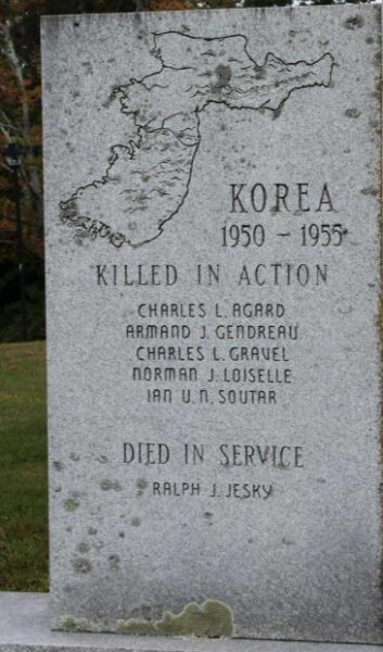 SOUTHBRIDGE WAR VETERANS MEMORIAL LEFT STONE