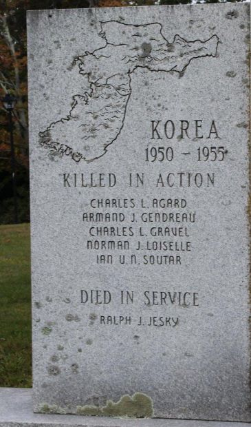 SOUTHBRIDGE WAR VETERANS MEMORIAL LEFT STONE