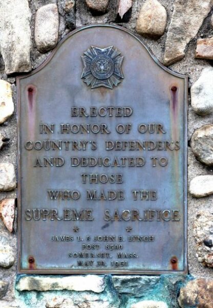 V.F.W. POST 8500 SUPREME SACRIFICE MEMORIAL PLAQUE