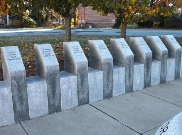 SHREWSBURY WORLD WAR SUPREME SACRIFICE MEMORIAL HONOR ROLL STONES