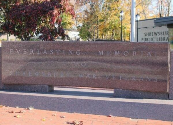 EVERLASTING MEMORIAL TO SHREWSBURY WAR VETERANS