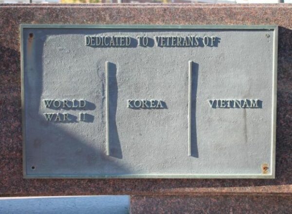 EVERLASTING MEMORIAL TO SHREWSBURY WAR VETERANS PLAQUE B