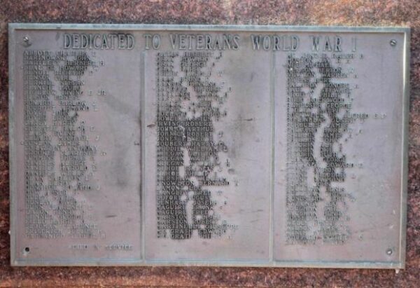 EVERLASTING MEMORIAL TO SHREWSBURY WAR VETERANS PLAQUE A