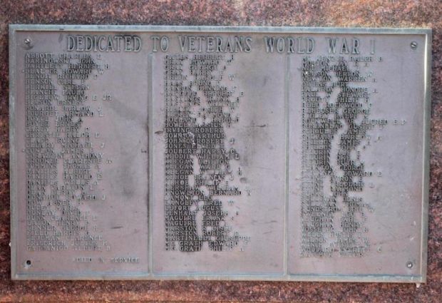 EVERLASTING MEMORIAL TO SHREWSBURY WAR VETERANS PLAQUE A