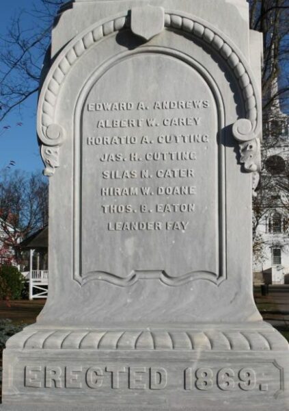 SHREWSBURY CIVIL WAR MEMORIAL STONE A