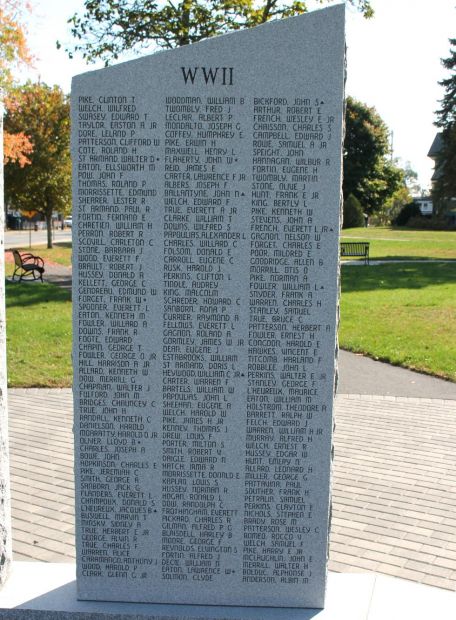 TOWN OF SALISBURY WAR VETERANS MEMORIAL STONE C