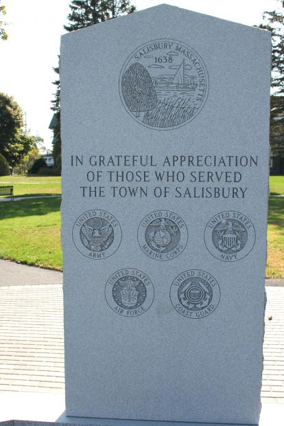 TOWN OF SALISBURY WAR VETERANS MEMORIAL STONE A