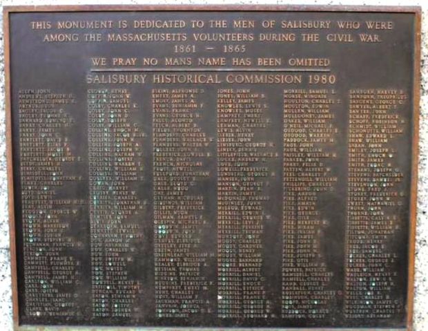 SALISBURY CIVIL WAR MEMORIAL PLAQUE