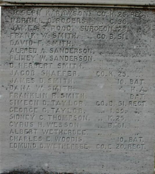 RUTLAND CIVIL WAR MEMORIAL STONE B