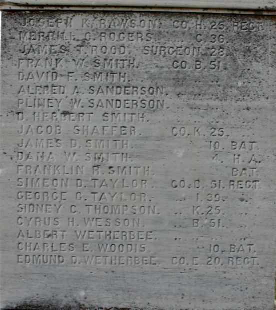 RUTLAND CIVIL WAR MEMORIAL STONE B