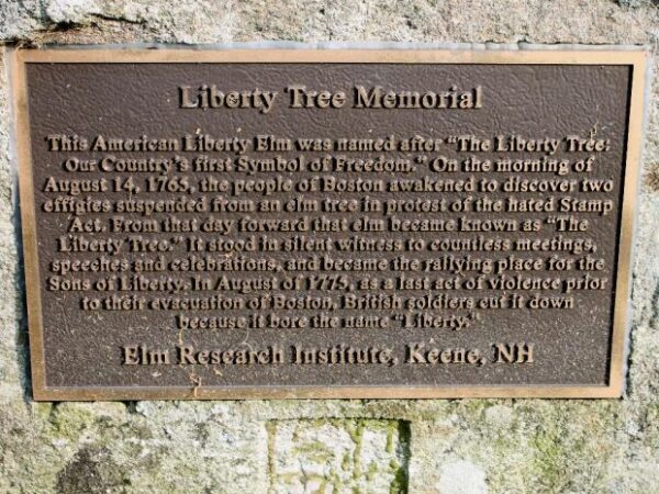 PRINCETON LIBERTY TREE MEMORIAL PLAQUE