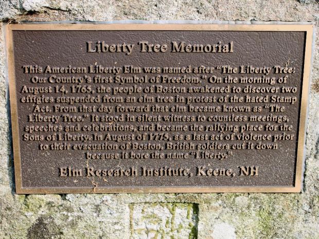 PRINCETON LIBERTY TREE MEMORIAL PLAQUE
