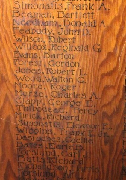 PRINCETON’S ROLL OF HONOR WORLD WAR II MEMORIAL SECTION B