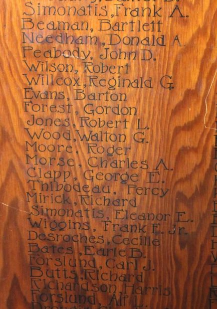 PRINCETON’S ROLL OF HONOR WORLD WAR II MEMORIAL SECTION B