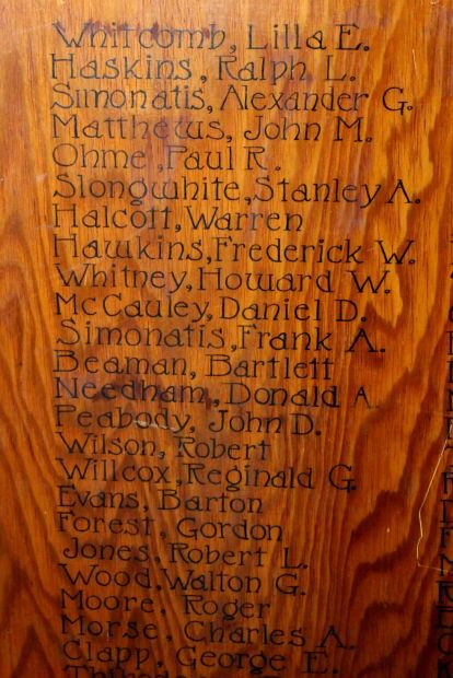 PRINCETON’S ROLL OF HONOR WORLD WAR II MEMORIAL SECTION A