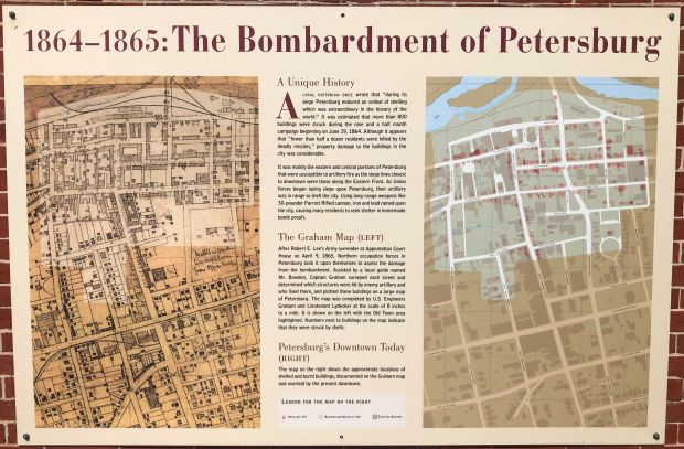 THE BOMBARDMENT OF PETERSBURG MEMORIAL PANEL