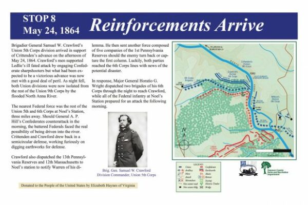 REINFORCEMENTS ARRIVE WAR MEMORIAL PANEL