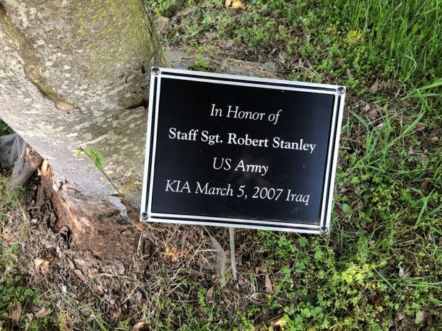 STAFF SGT. ROBERT STANLEY WAR MEMORIAL PLAQUE
