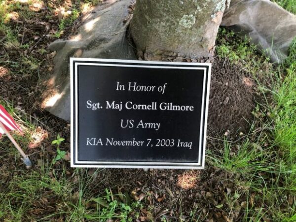 SGT. MAJ CORNELL GILMORE WAR MEMORIAL PLAQUE