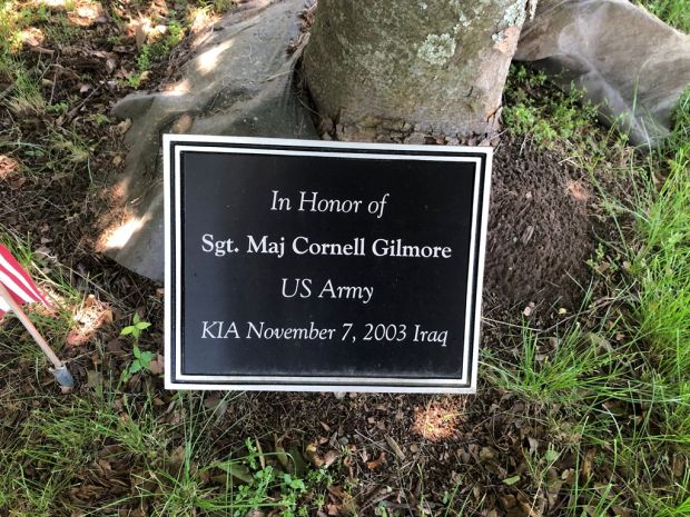 SGT. MAJ CORNELL GILMORE WAR MEMORIAL PLAQUE
