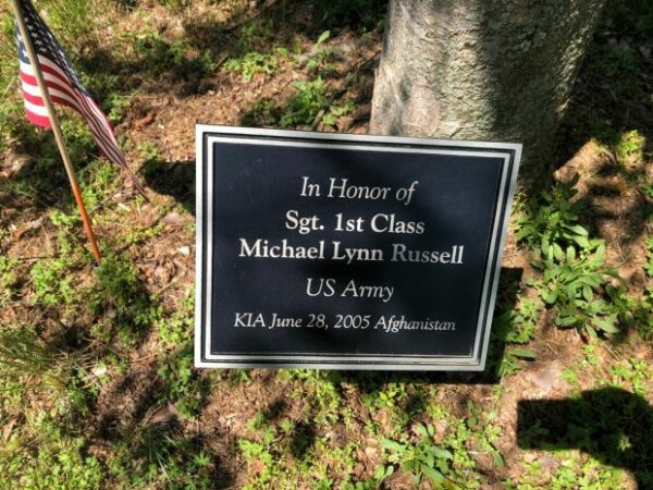 SGT. 1ST CLASS MICHAEL LYNN RUSSELL WAR MEMORIAL PLAQUE
