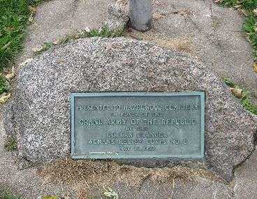 HAZELWOOD CEMETERY G.A.R. MEMORIAL FLAGPOLE