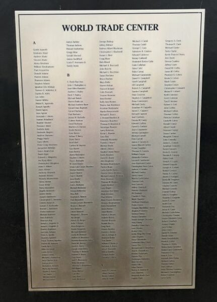 FALLS CHURCH SEPTEMBER 11, 2001 MEMORIAL PLAQUE C