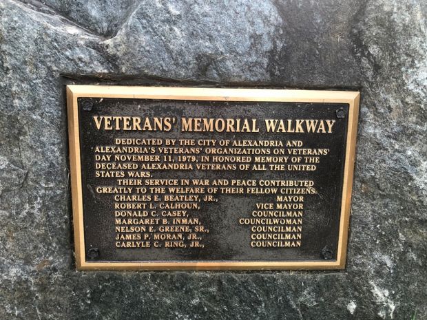 ALEXANDRIA VETERANS’ MEMORIAL WALKWAY PLAQUE