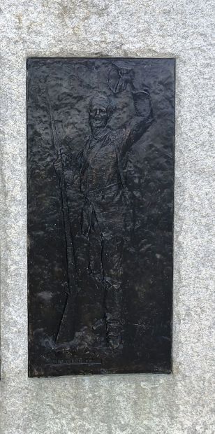 UPON THIS GROUND MEMORIAL PLAQUE C