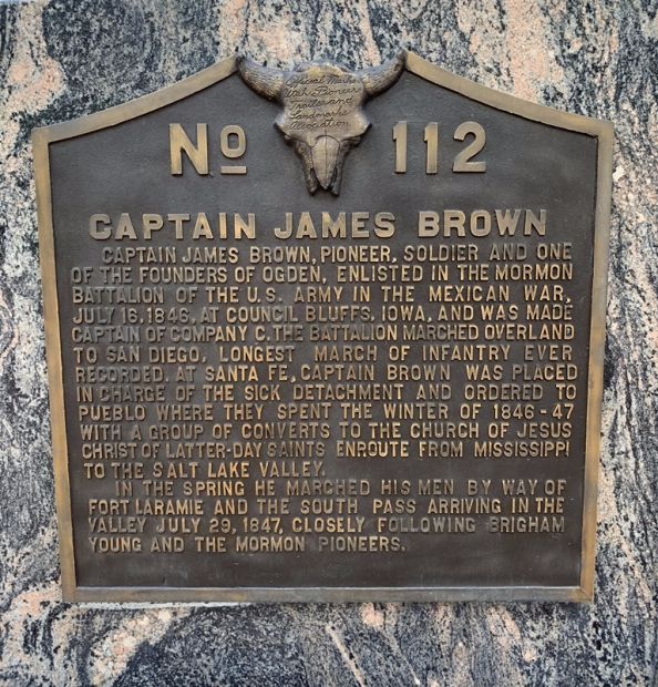 CAPTAIN JAMES BROWN WAR MEMORIAL PLAQUE